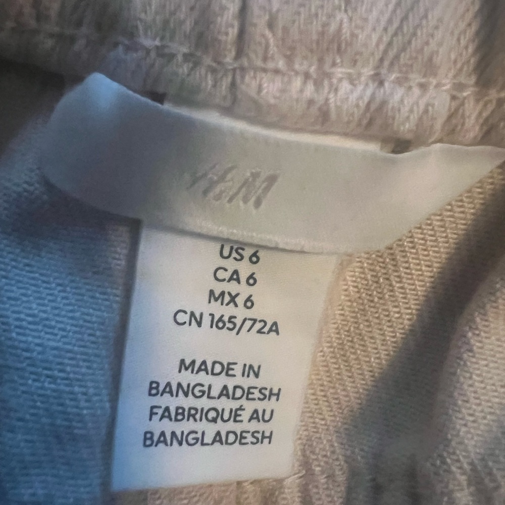 Beige Jeans, scrunch waist, high waist, ankle length, H and M